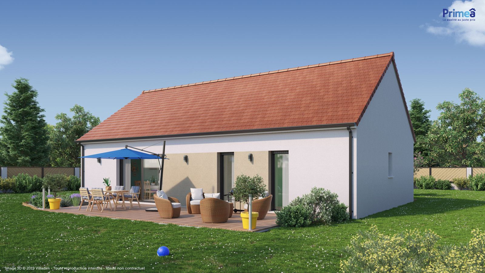 Maison neuve à Le Mérévillois avec 4 chambres sur terrain de 593m2 / image 3