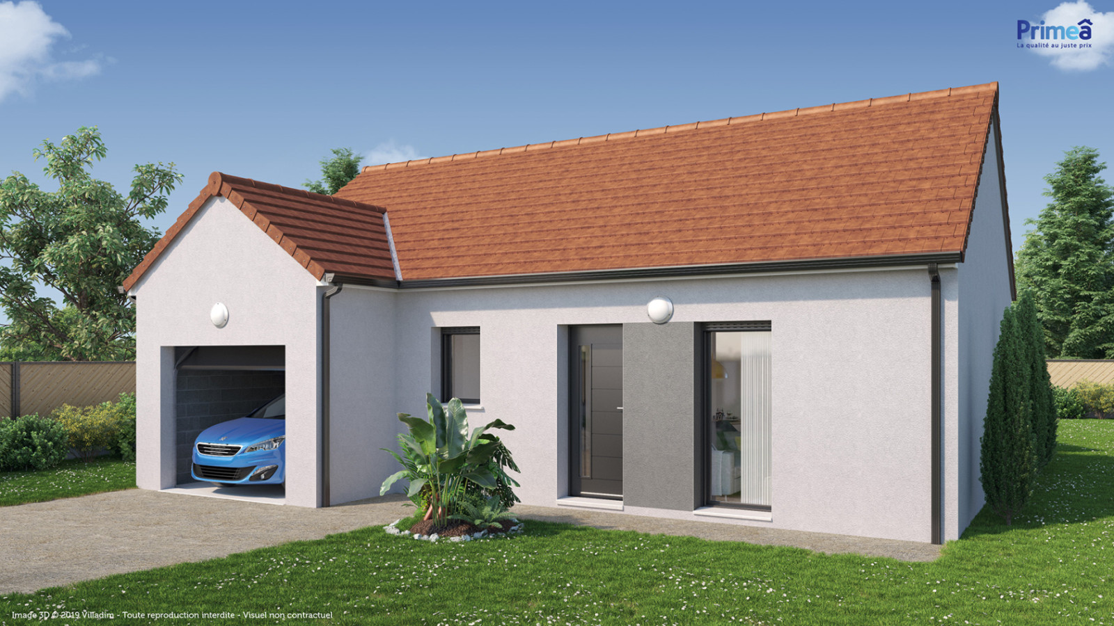 Maison neuve à Le Mérévillois avec 3 chambres sur terrain de 790m2 / image 3