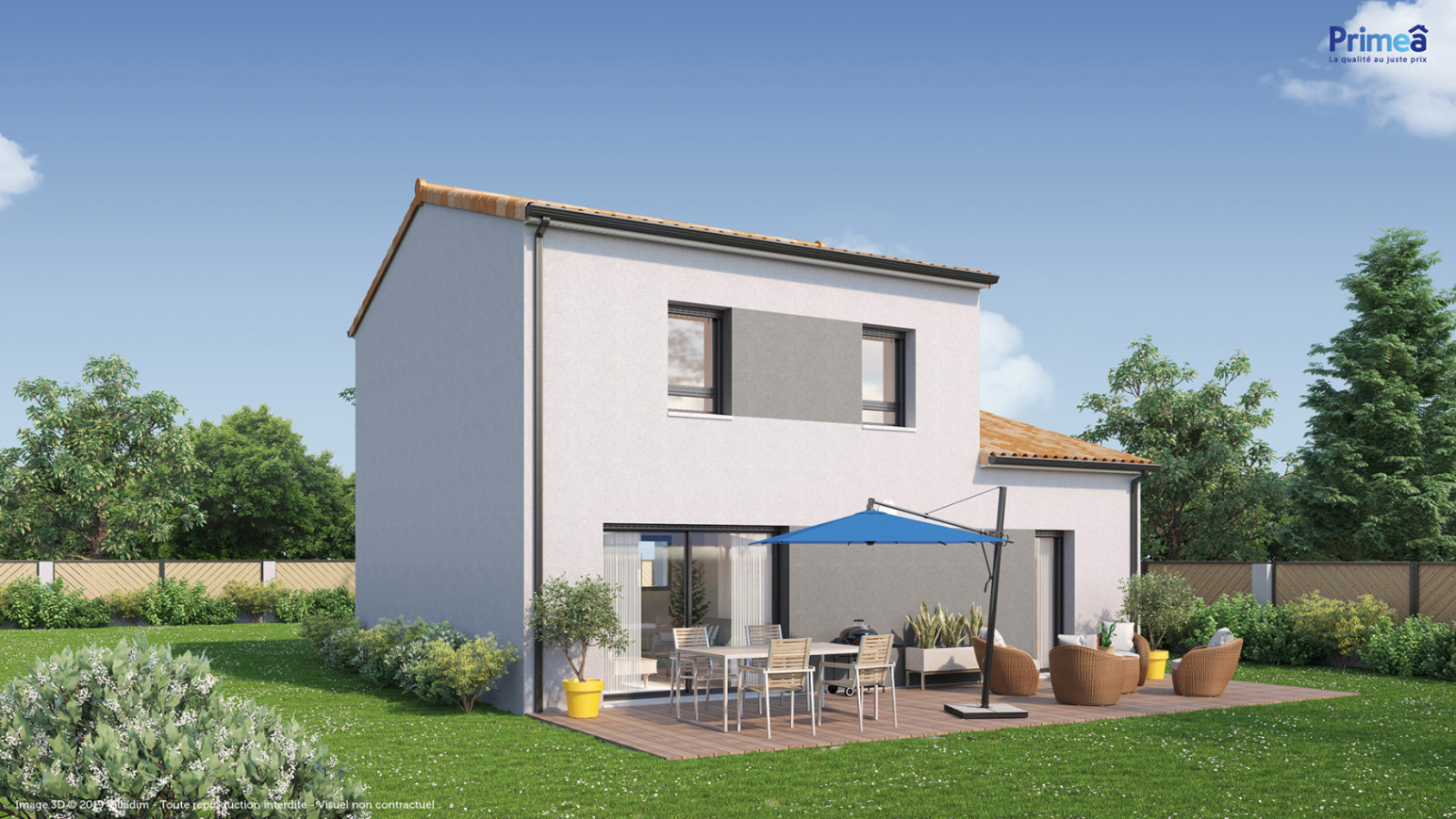 Maison neuve à Saint-Perdon avec 4 chambres sur terrain de 575m2 / image 2