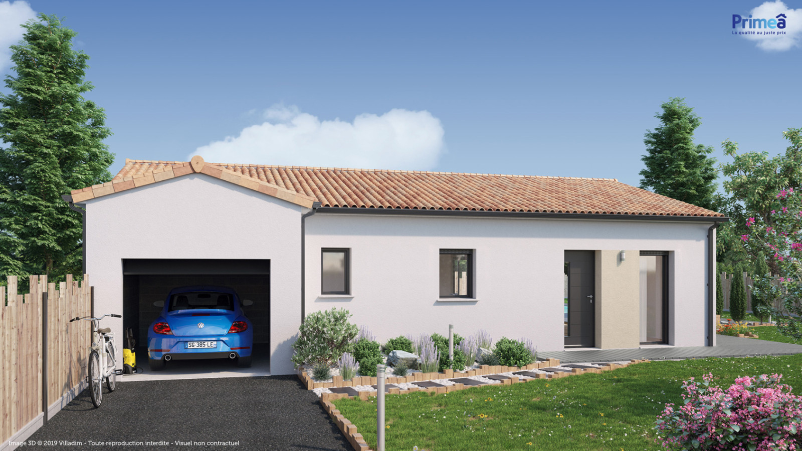 Maison neuve à Biscarrosse avec 2 chambres sur terrain de 767m2 / image 2