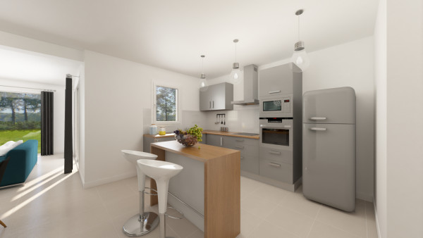 Maison neuve à Biscarrosse avec 4 chambres sur terrain de 472m2 - image 3