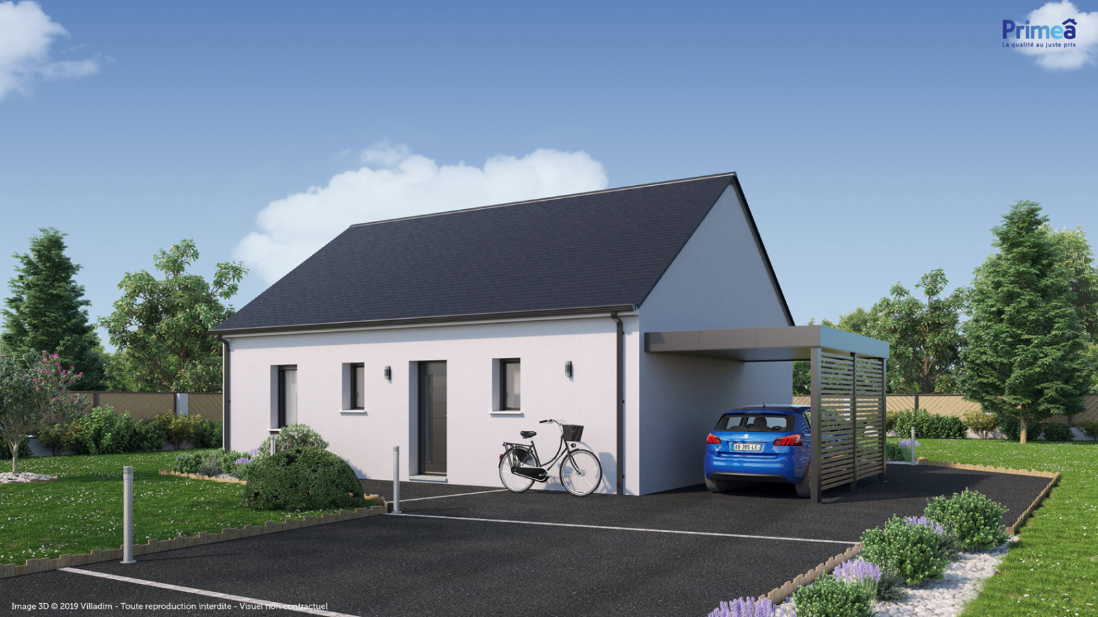 Maison neuve à Villefargeau avec 2 chambres sur terrain de 511m2 / image 2