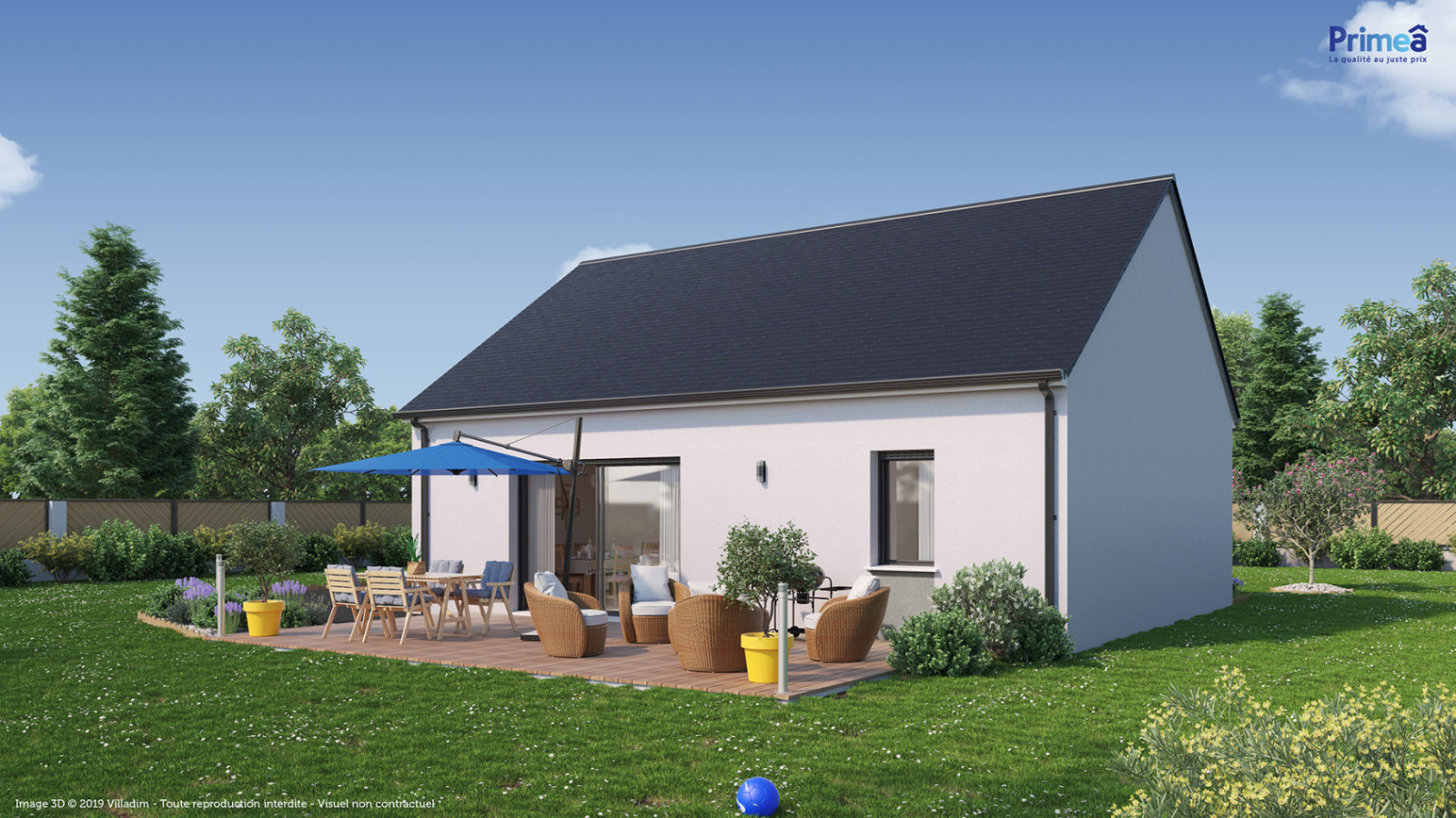 Maison neuve à Villefargeau avec 2 chambres sur terrain de 511m2 / image 3