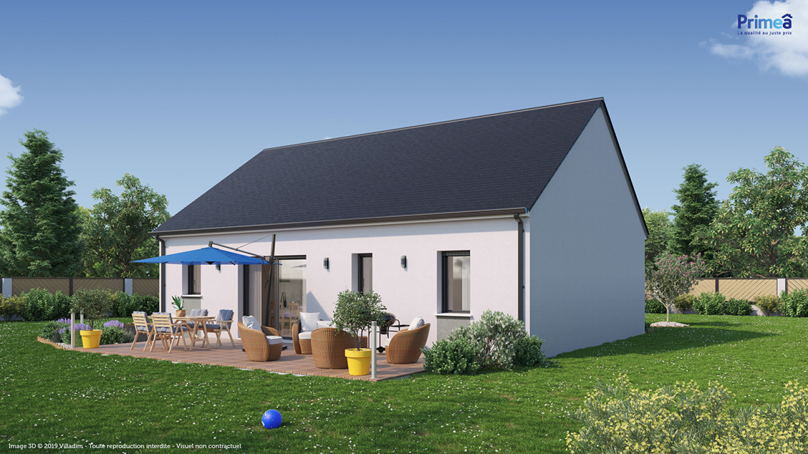 Maison neuve à Escamps avec 3 chambres sur terrain de 582m2 / image 3