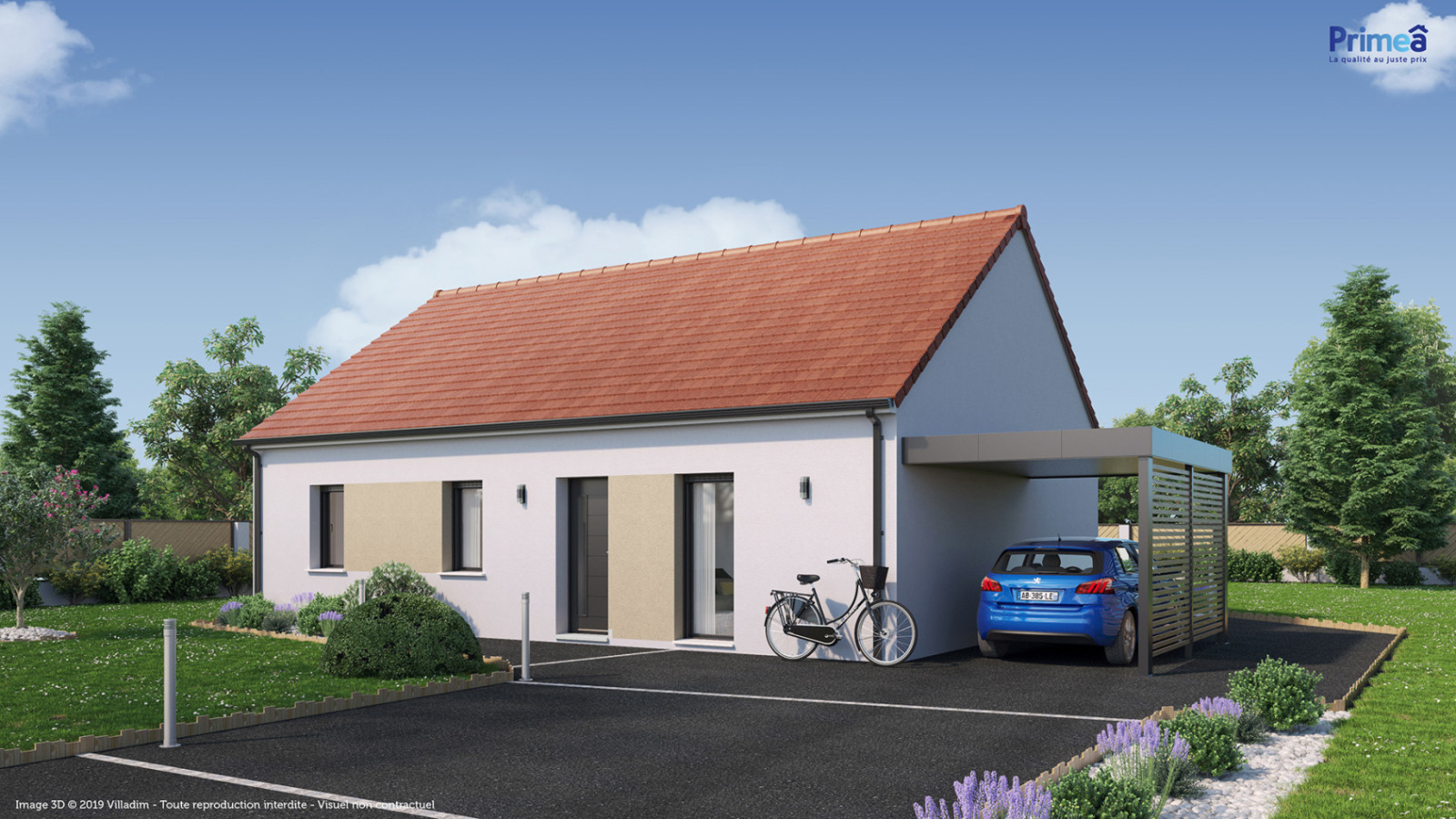 Maison neuve à Pourrain avec 3 chambres sur terrain de 1173m2 / image 2