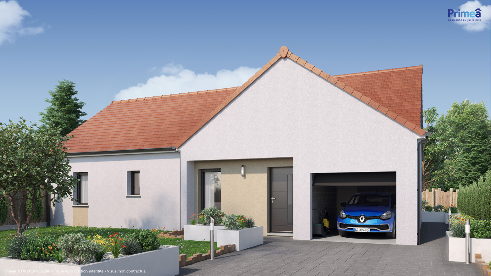 Maison neuve à Labergement-lès-Seurre avec 3 chambres sur terrain de 790m2 / image 2