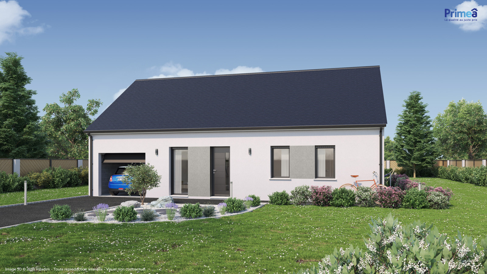 Maison neuve à Escolives-Sainte-Camille avec 3 chambres sur terrain de 740m2 / image 2