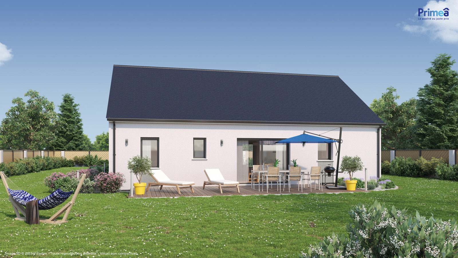Maison neuve à Escolives-Sainte-Camille avec 3 chambres sur terrain de 740m2 / image 3