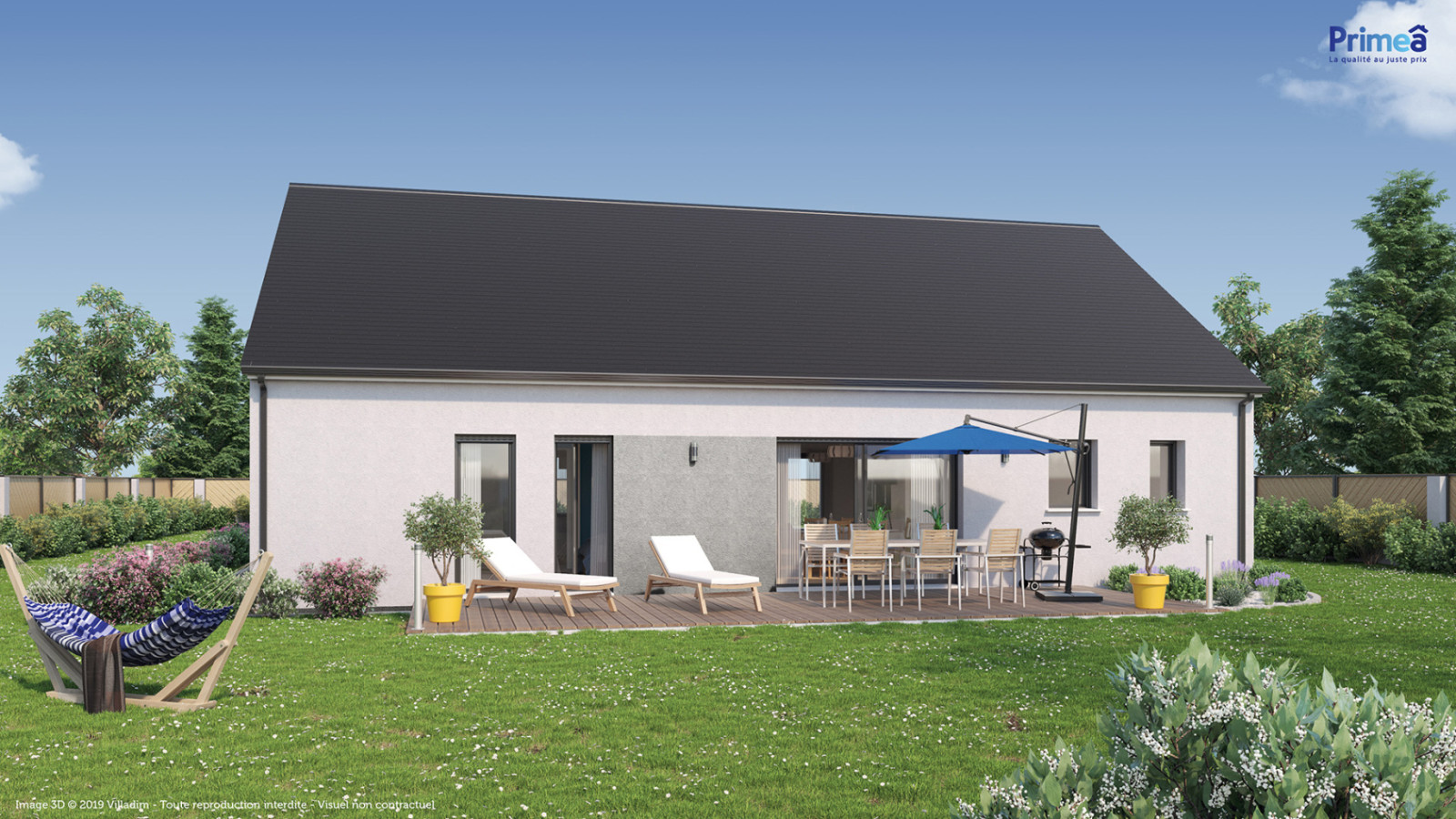 Maison neuve à Villefargeau avec 4 chambres sur terrain de 511m2 / image 3