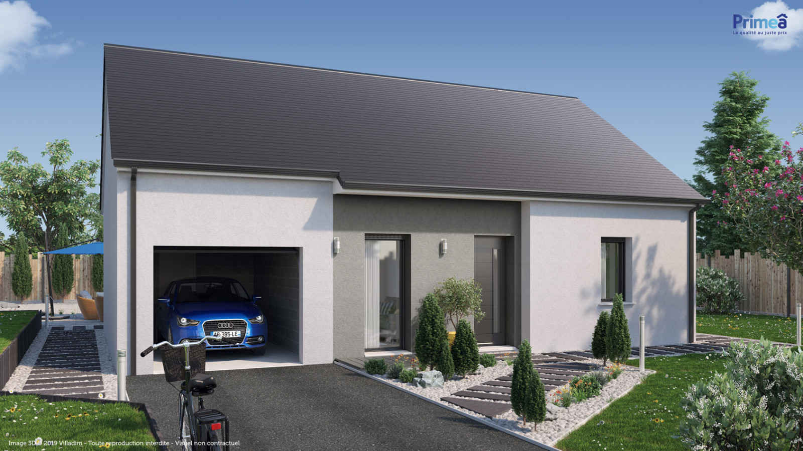 Maison neuve à Bléneau avec 2 chambres sur terrain de 778m2 / image 2