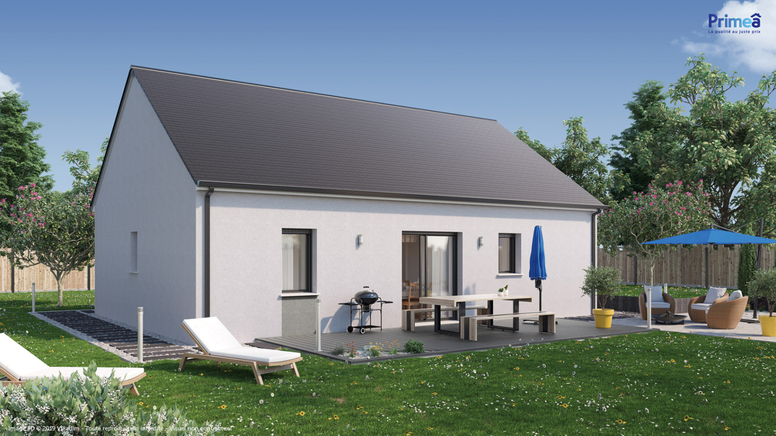 Maison neuve à Bléneau avec 2 chambres sur terrain de 778m2 / image 3