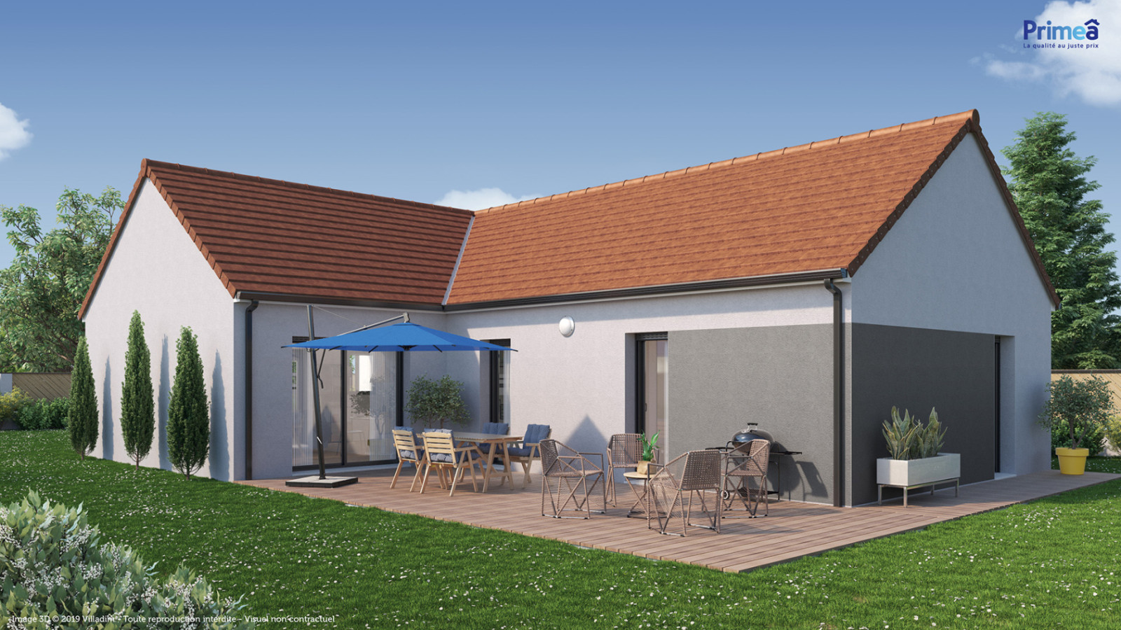 Maison neuve à Bléneau avec 3 chambres sur terrain de 778m2 / image 2
