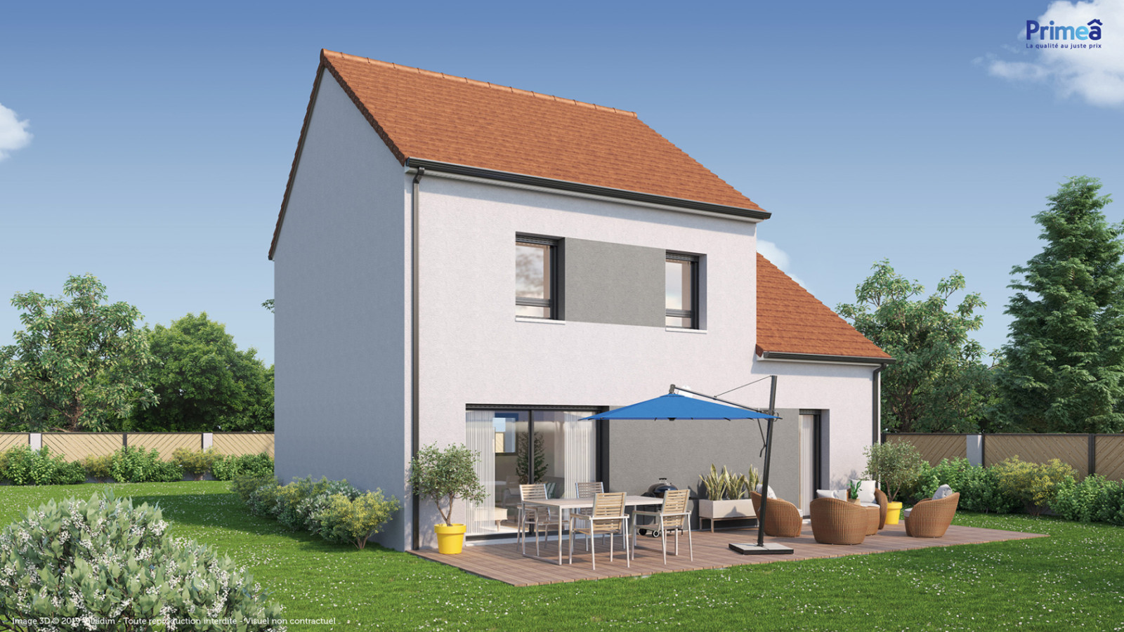 Maison neuve à Pasques avec 4 chambres sur terrain de 583m2 / image 2