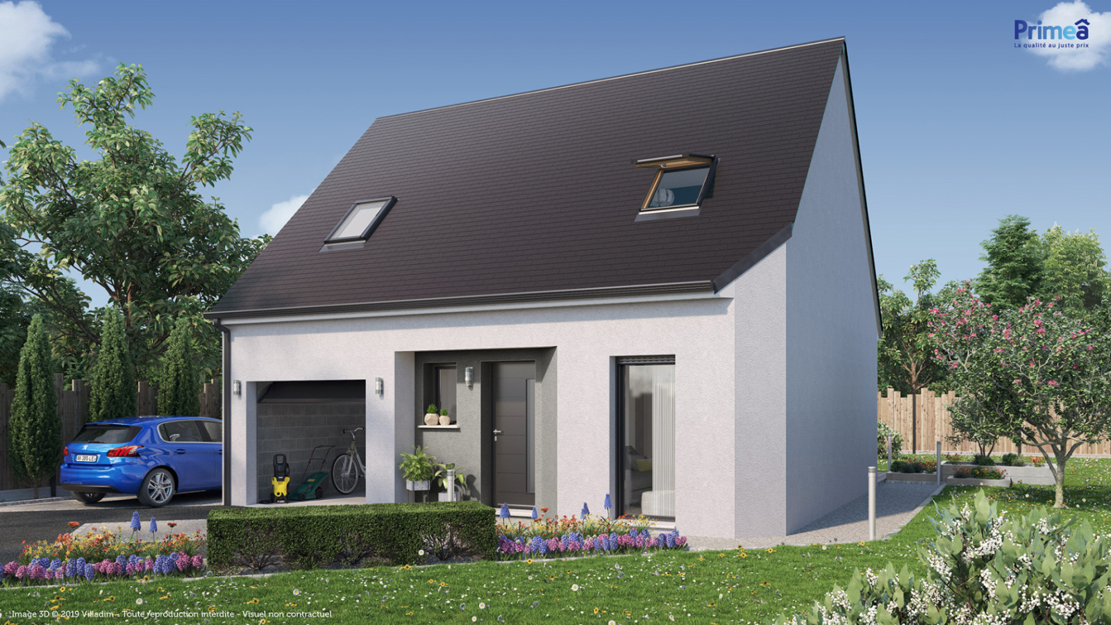 Maison neuve à Bléneau avec 3 chambres sur terrain de 778m2 / image 2