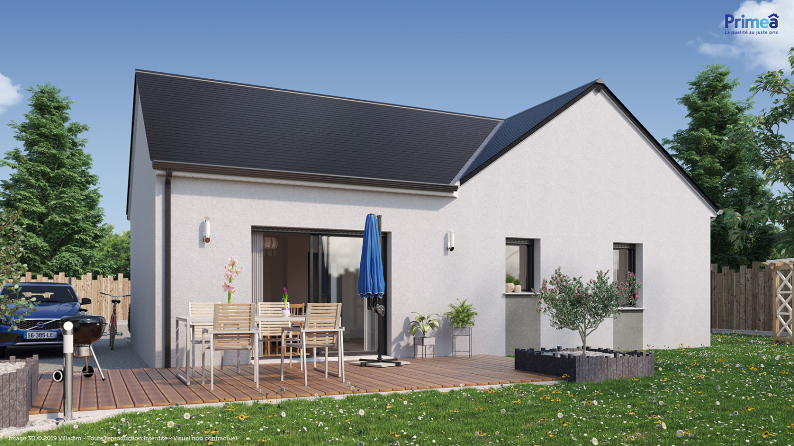 Maison neuve à Escamps avec 3 chambres sur terrain de 582m2 / image 2