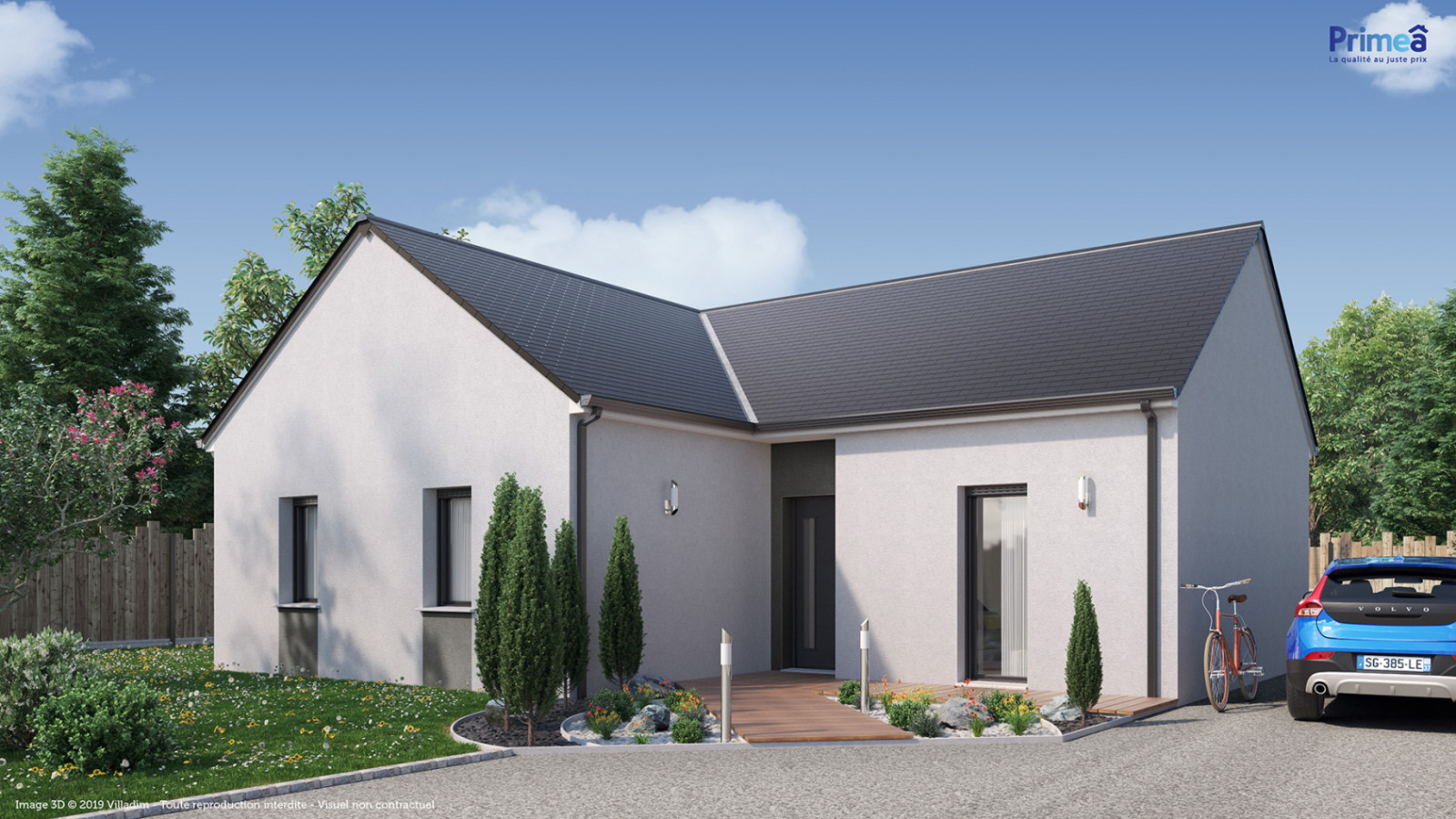 Maison neuve à Escamps avec 3 chambres sur terrain de 582m2 / image 3