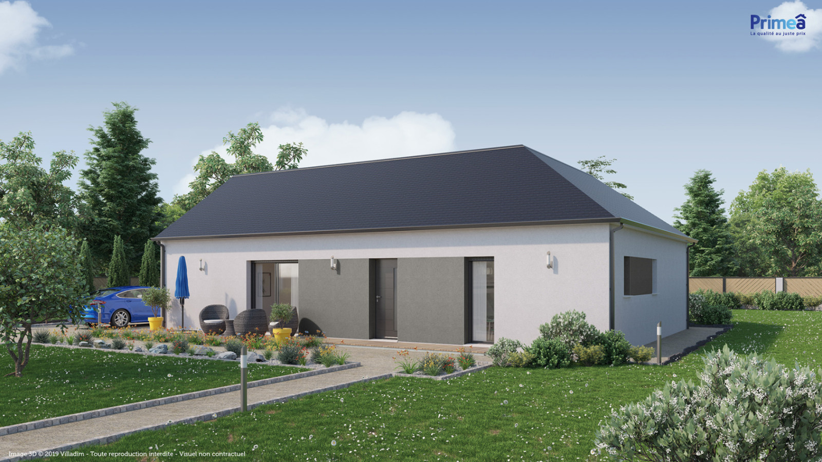 Maison neuve à Bléneau avec 3 chambres sur terrain de 778m2 / image 3