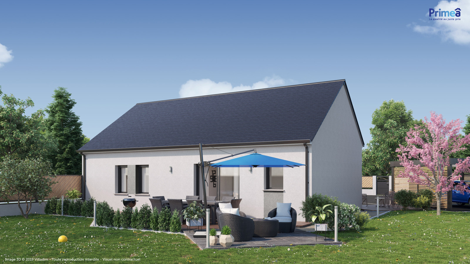Maison neuve à Bléneau avec 3 chambres sur terrain de 778m2 / image 3