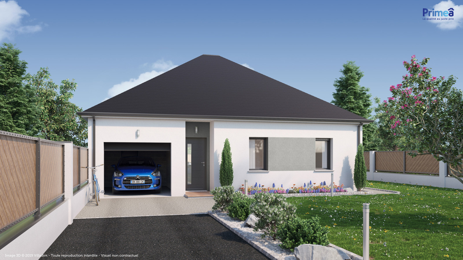 Maison neuve à Villefargeau avec 3 chambres sur terrain de 511m2 / image 2