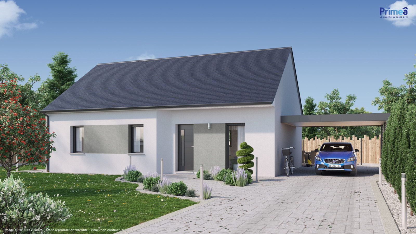 Maison neuve à Escamps avec 3 chambres sur terrain de 582m2 / image 2