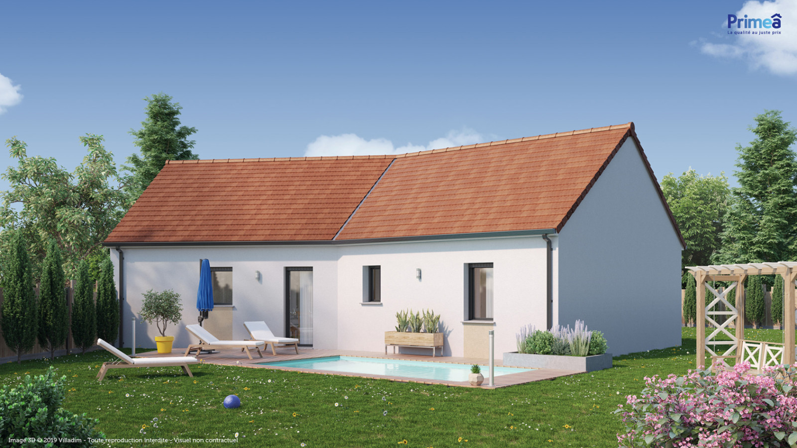 Maison neuve à Fresnay-l'Évêque avec 3 chambres sur terrain de 565m2 / image 2