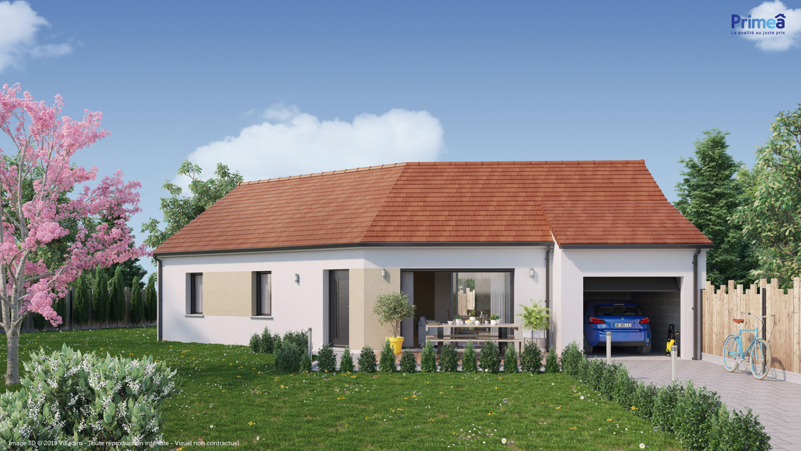 Maison neuve à Fresnay-l'Évêque avec 3 chambres sur terrain de 565m2 / image 3