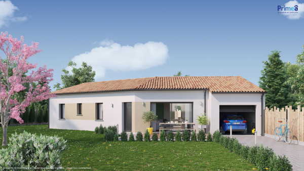 Maison neuve à Vouillé avec 4 chambres sur terrain de 608m2 - image 2