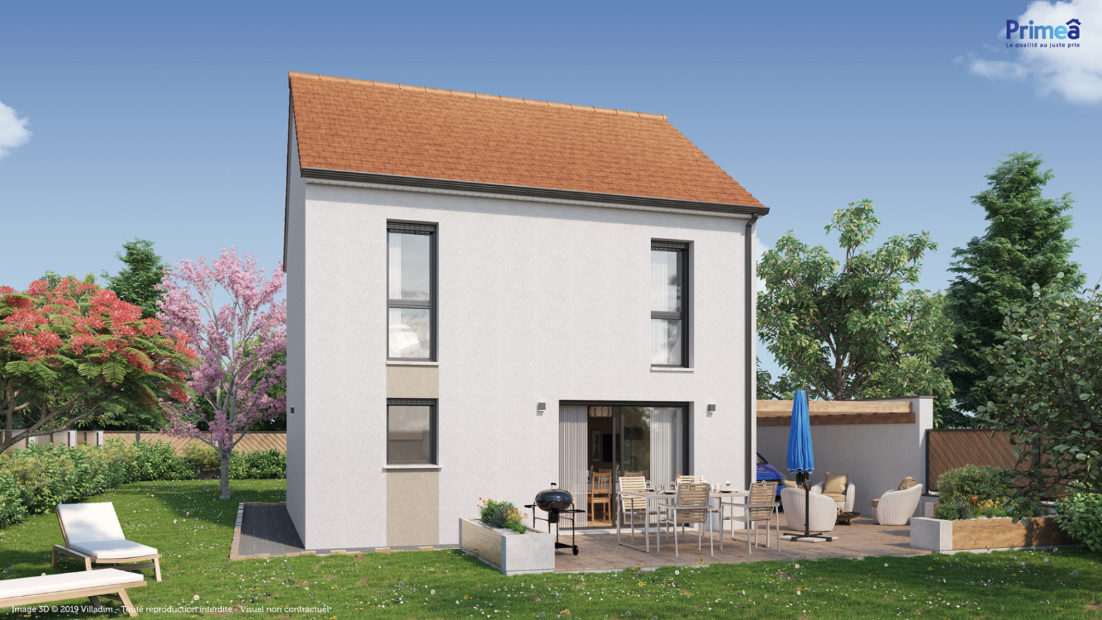 Maison neuve à Terminiers avec 3 chambres sur terrain de 634m2 / image 2