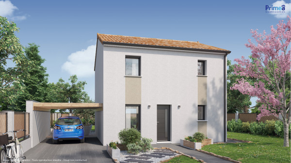 Maison neuve à Le Loroux-Bottereau avec 3 chambres sur terrain de 460m2 - image 2