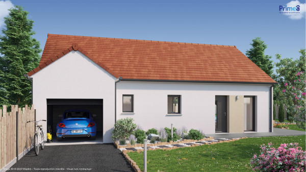 Maison neuve à Mirebeau-sur-Bèze avec 2 chambres sur terrain de 560m2 - image 1