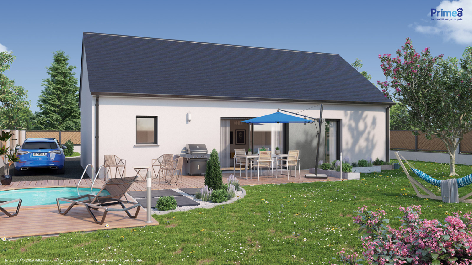 Maison neuve à Arc-sur-Tille avec 3 chambres sur terrain de 511m2 / image 3