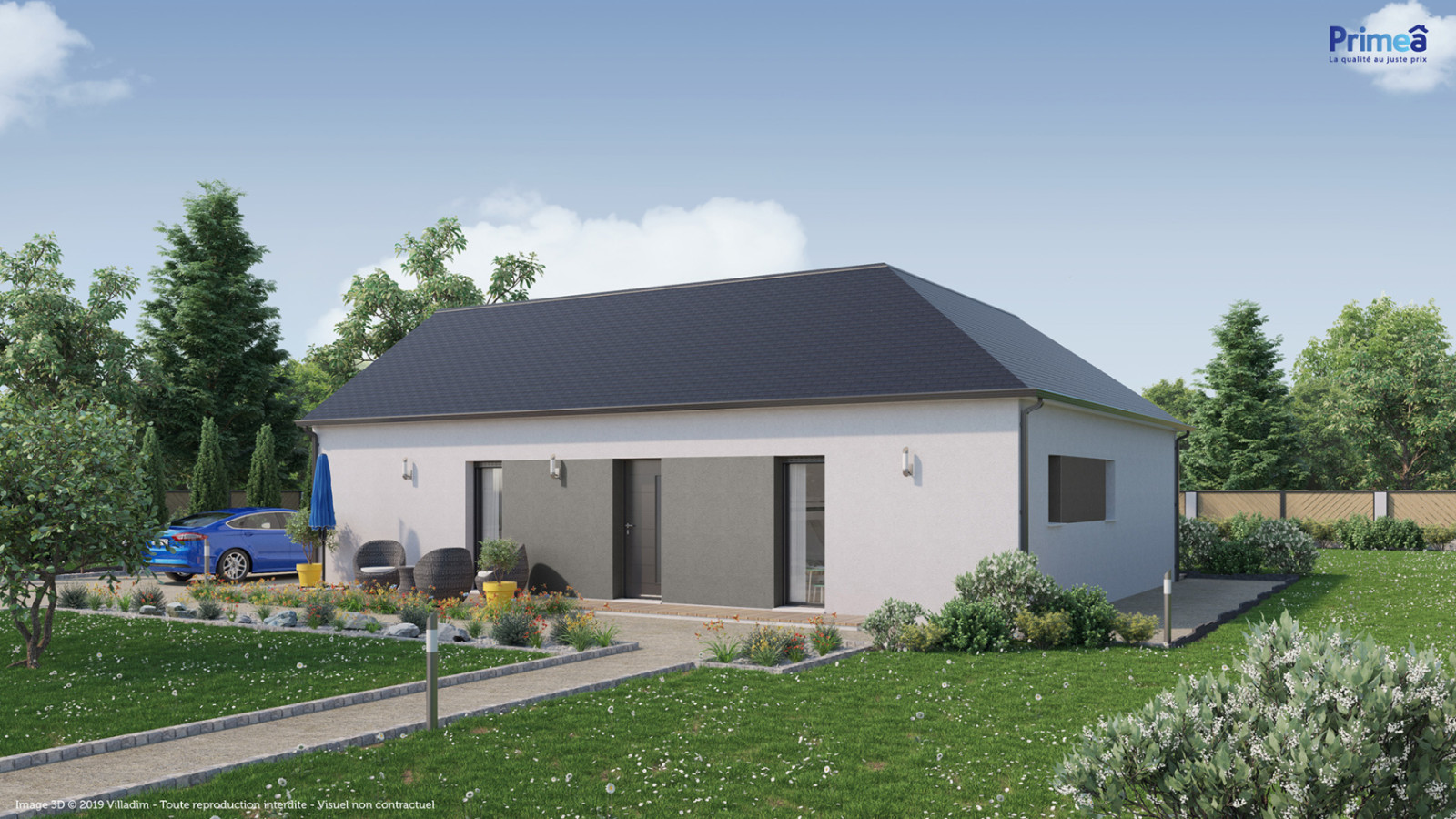 Maison neuve à Segré-en-Anjou Bleu avec 3 chambres sur terrain de 370m2 / image 3
