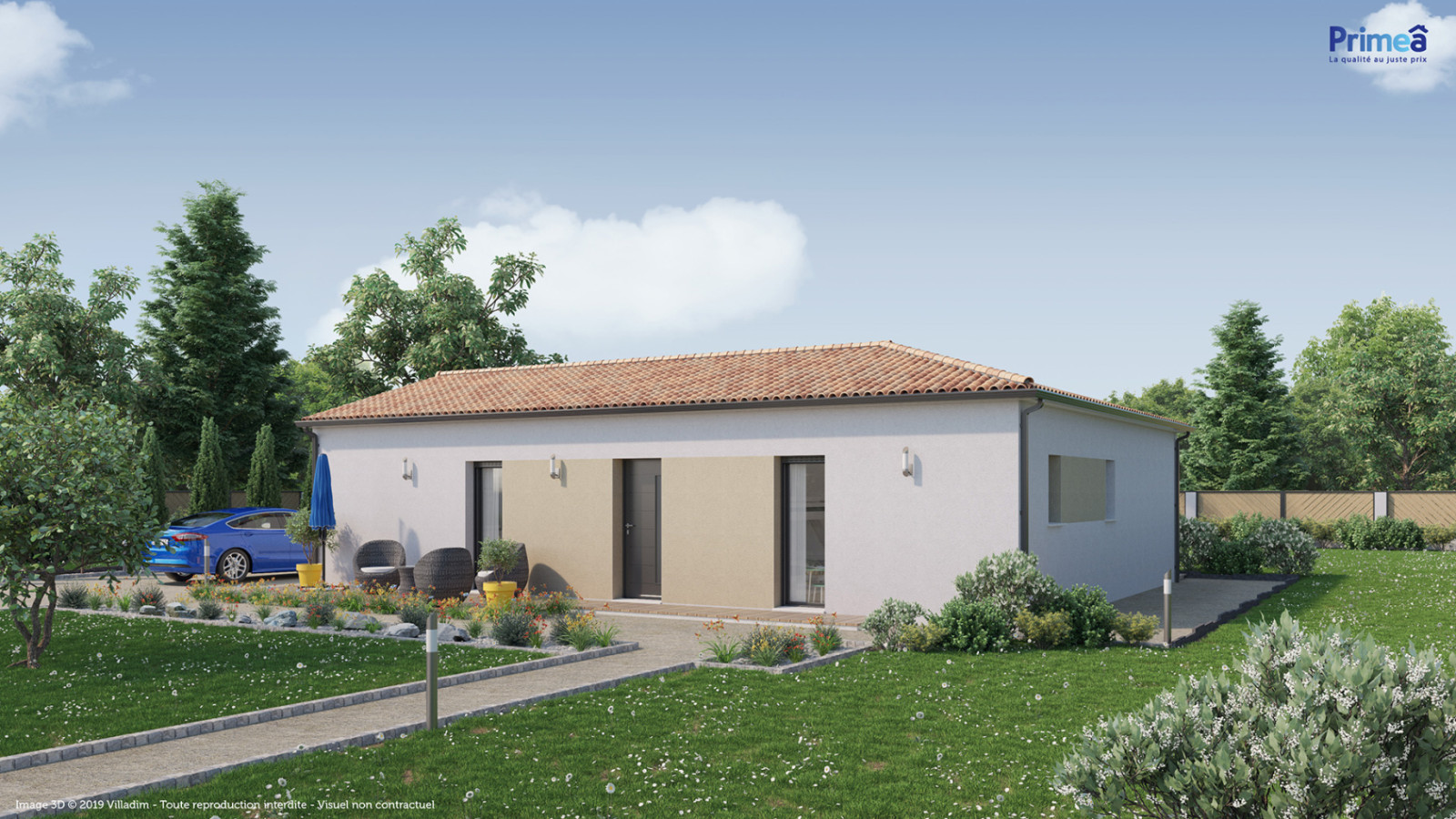 Maison neuve à Cheix-en-Retz avec 3 chambres sur terrain de 1105m2 / image 3