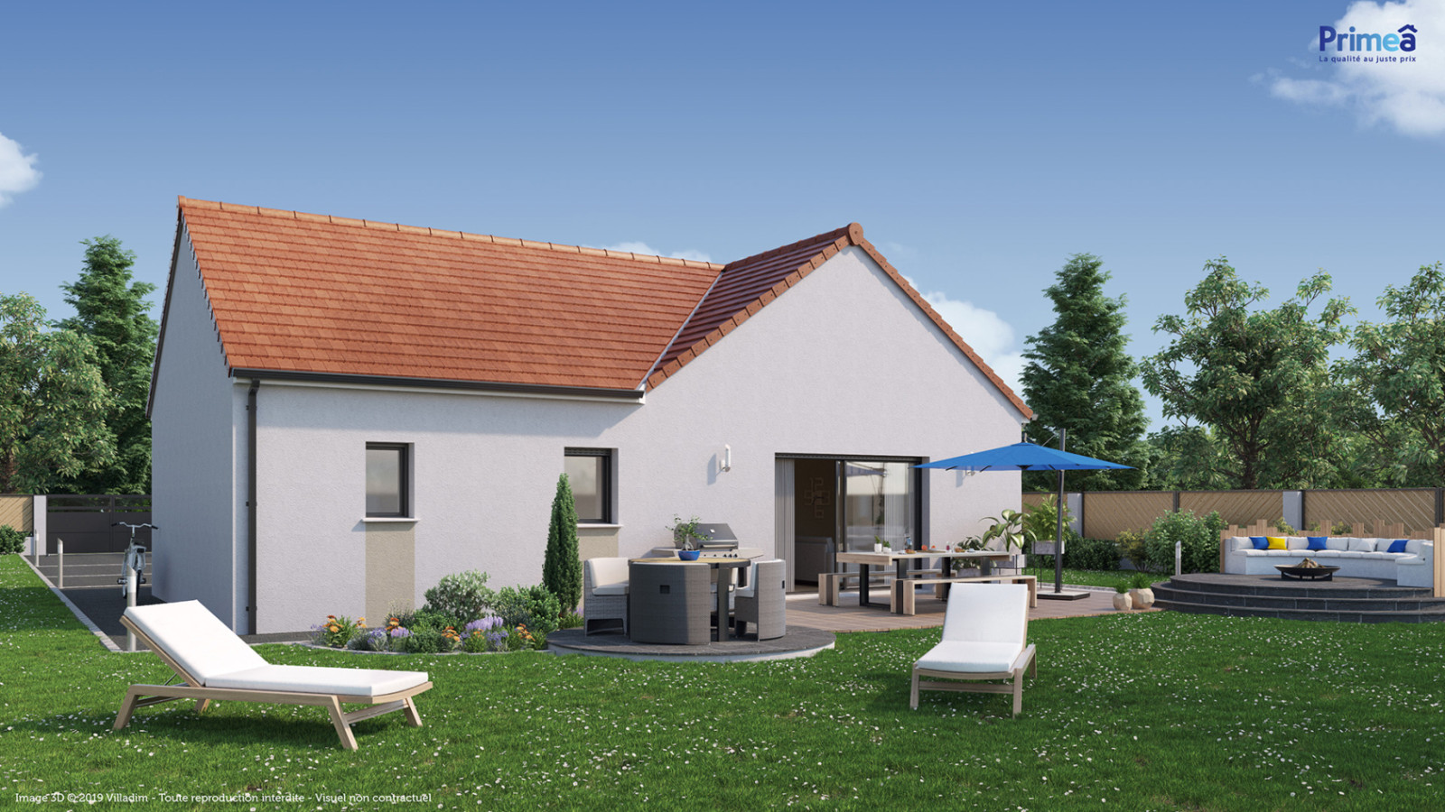 Maison neuve à Comblanchien avec 2 chambres sur terrain de 507m2 / image 2