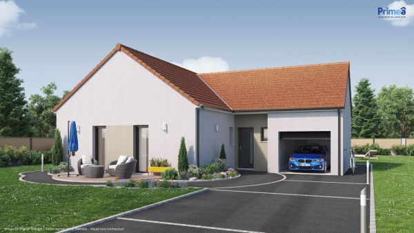 Maison neuve à Sombernon avec 3 chambres sur terrain de 950m2 - image 2