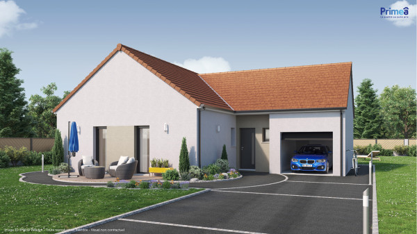 Maison neuve à Sombernon avec 3 chambres sur terrain de 950m2 - image 2