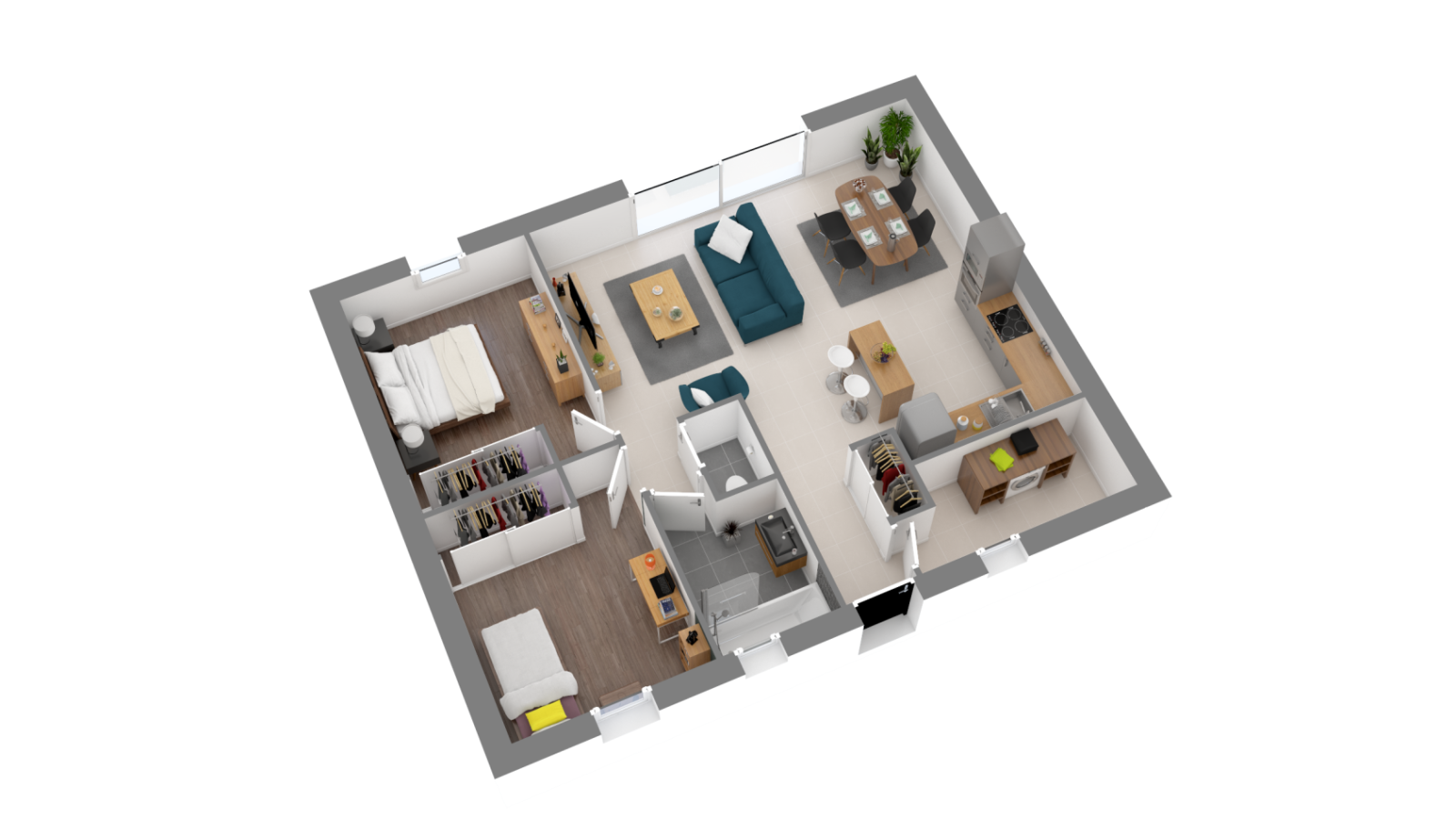 Maison neuve à Villeneuve-en-Retz avec 2 chambres sur terrain de 566m2 / image 7