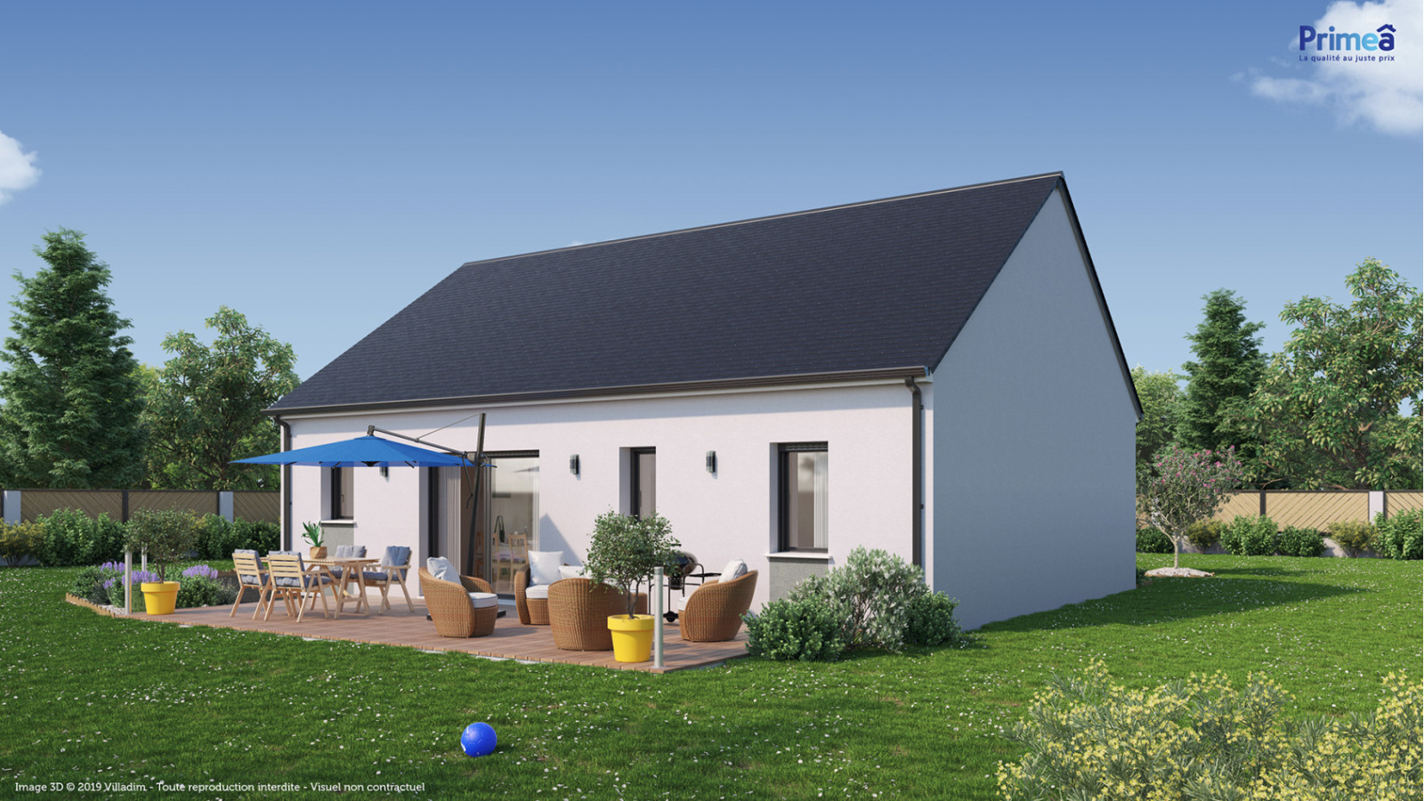 Maison neuve à Druye avec 3 chambres sur terrain de 287m2 / image 3