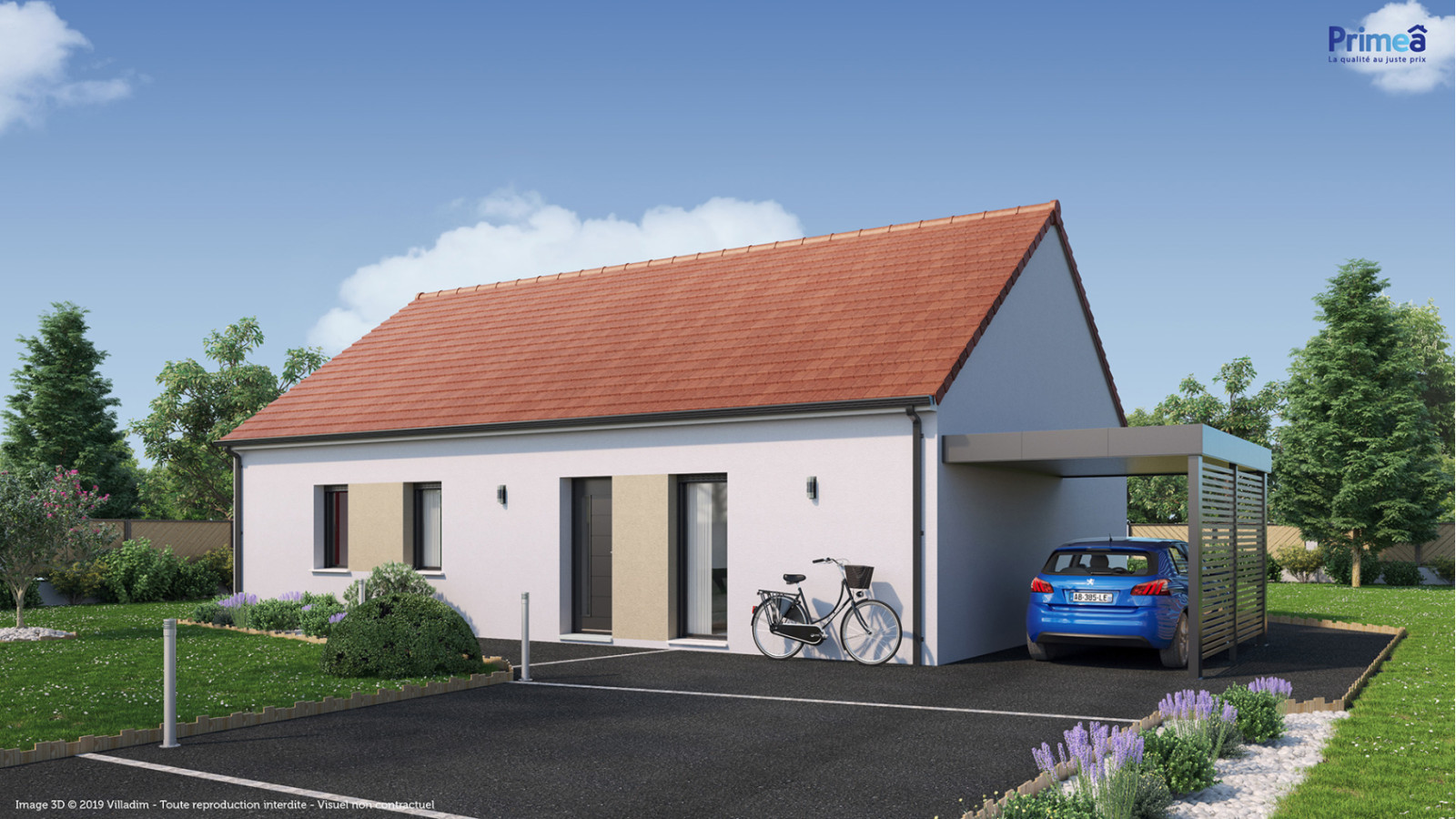 Maison neuve à Chailles avec 3 chambres sur terrain de 570m2 / image 2