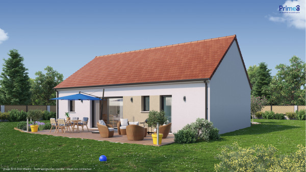 Maison neuve à Chailles avec 3 chambres sur terrain de 570m2 - image 2
