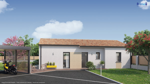Maison neuve à Iteuil avec 3 chambres sur terrain de 500m2 - image 1