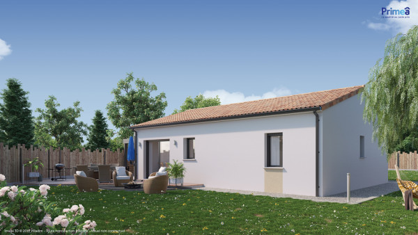Maison neuve à Vouillé avec 3 chambres sur terrain de 608m2 - image 2
