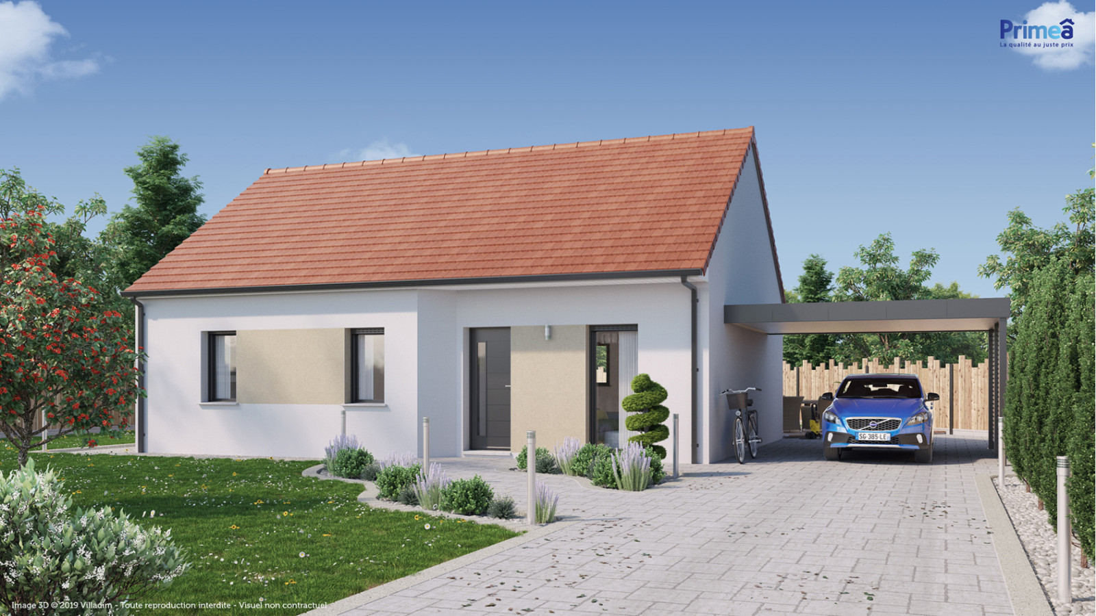 Maison neuve à Labergement-lès-Seurre avec 3 chambres sur terrain de 790m2 / image 2