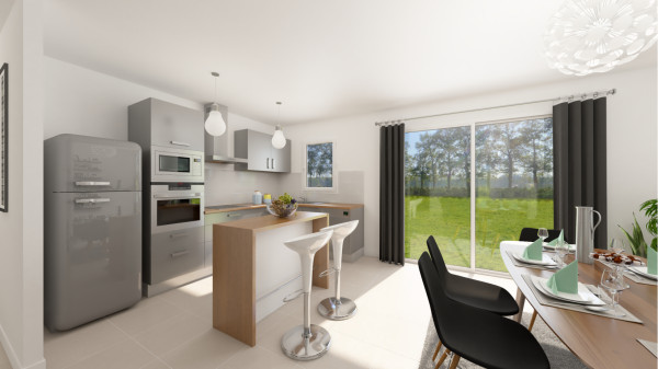 Maison neuve à Sommières-du-Clain avec 3 chambres sur terrain de 624m2 - image 3