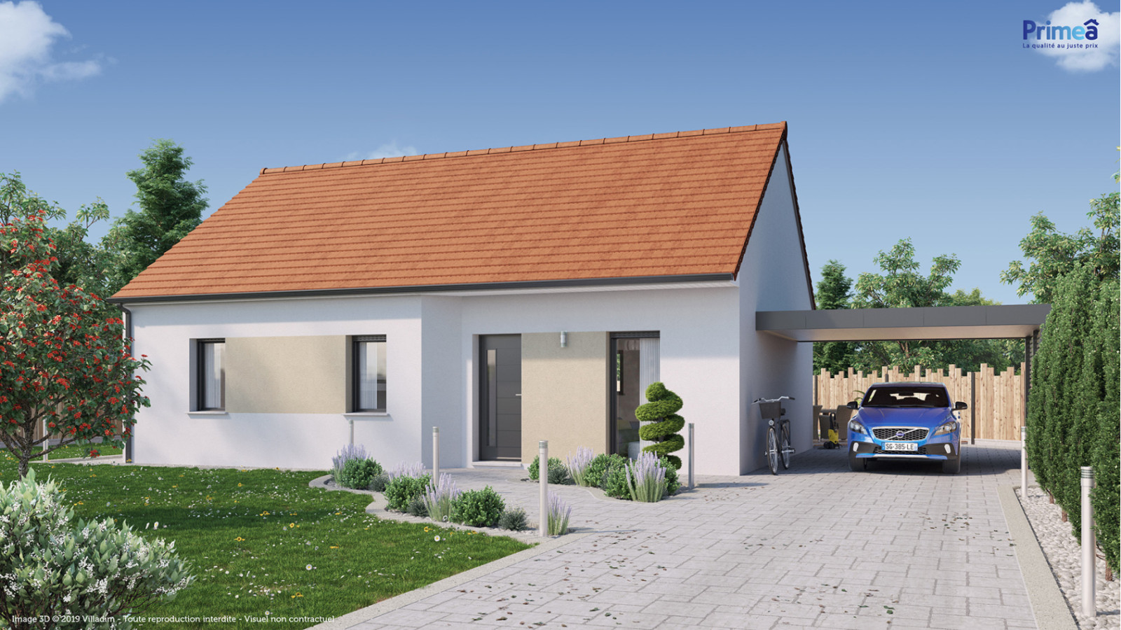 Maison neuve à Mirebeau-sur-Bèze avec 3 chambres sur terrain de 560m2 / image 2