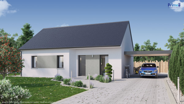 Maison neuve à Pontivy avec 3 chambres sur terrain de 637m2 - image 1