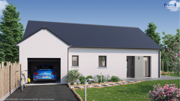 Maison neuve à Manthelan avec 2 chambres sur terrain de 272m2 - image 1