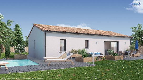 Maison neuve à Poitiers avec 3 chambres sur terrain de 1281m2 - image 2