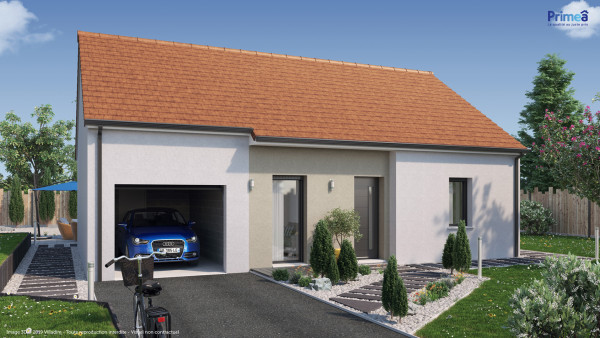 Maison neuve à Étevaux avec 2 chambres sur terrain de 725m2 - image 1