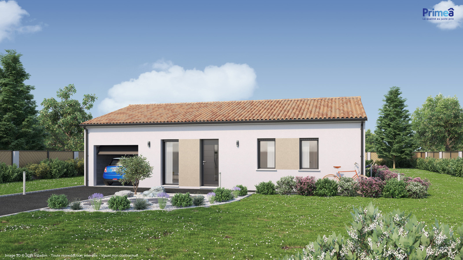 Maison neuve à Vouillé avec 3 chambres sur terrain de 435m2 / image 2